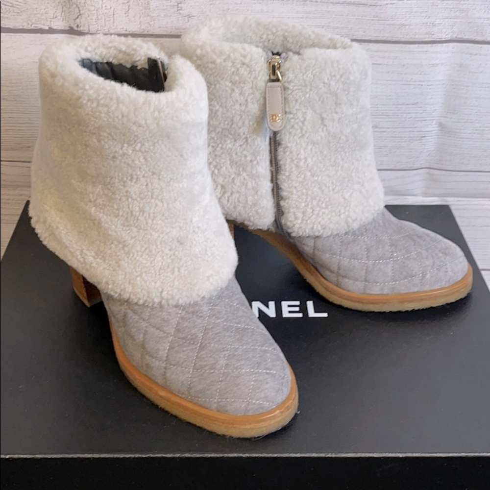 Authentic Chanel Ankle Boots